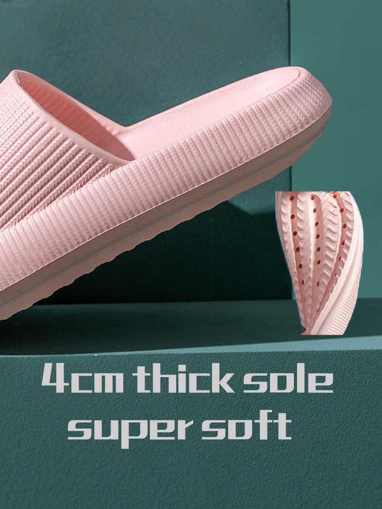 Unisex Anti Slip Slippers Thick Platform Cloud Slippers Summer Beach EVA Soft Sole Slide Sandals Leisure Indoor Bathroom Unisex Anti Slip Slippers Thick Platform Cloud Slippers Summer Beach EVA Soft Sole Slide Sandals Leisure Indoor Bathroom