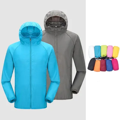 Unisex Camping Rain Jacket Waterproof Sun Protection Clothing Fishing Hunting Clothes Quick Dry Skin Windbreaker With Unisex Camping Rain Jacket Waterproof Sun Protection Clothing Fishing Hunting Clothes Quick Dry Skin Windbreaker With