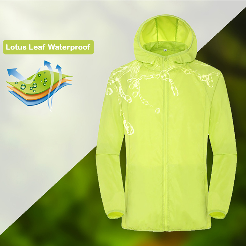 Unisex Camping Rain Jacket Waterproof Sun Protection Clothing Fishing Hunting Clothes Quick Dry Skin Windbreaker With Unisex Camping Rain Jacket Waterproof Sun Protection Clothing Fishing Hunting Clothes Quick Dry Skin Windbreaker With
