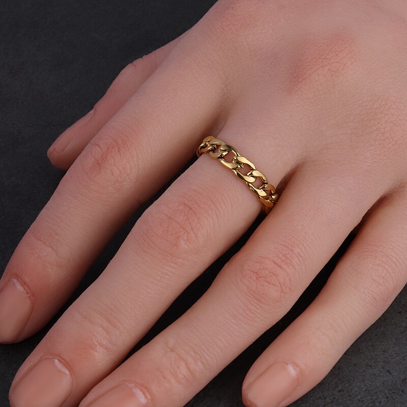 Unisex Chain Link Ring Jewelry Unisex Chain Link Ring Jewelry