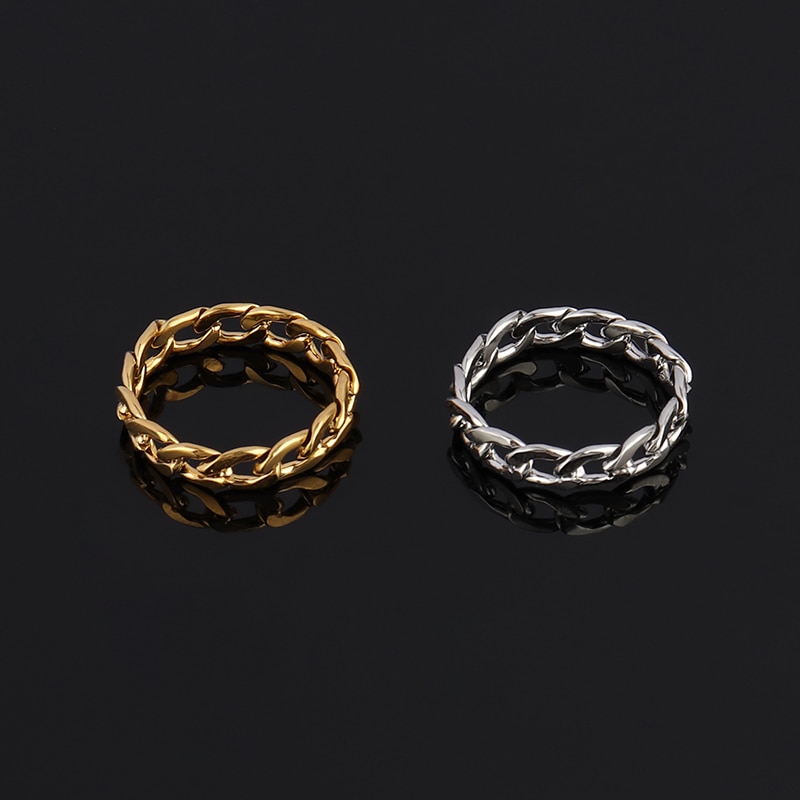 Unisex Chain Link Ring Jewelry Unisex Chain Link Ring Jewelry
