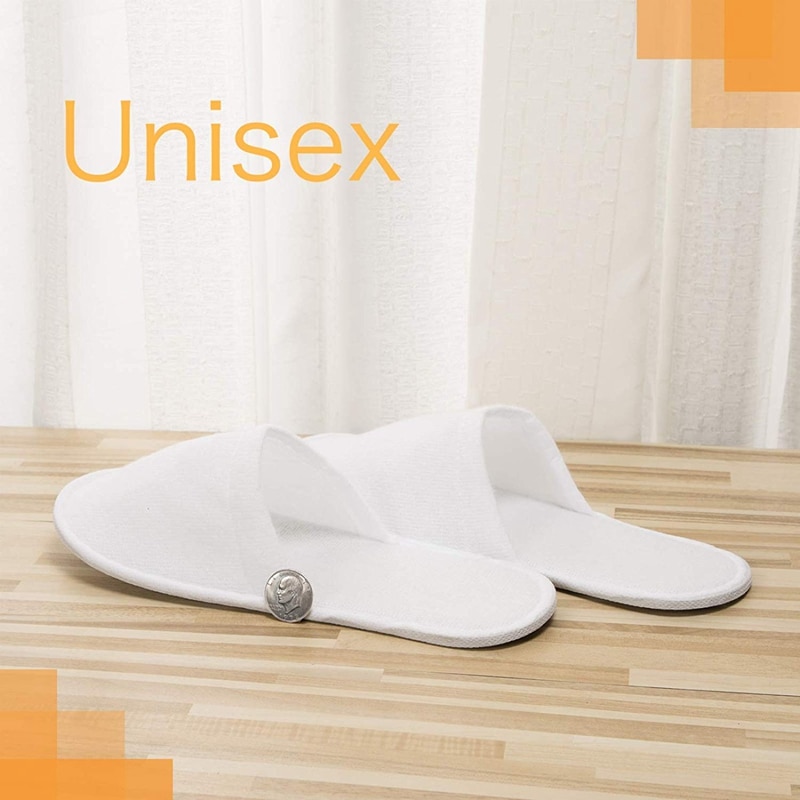Unisex Disposable Slippers (12 Pairs) Unisex Disposable Slippers (12 Pairs)