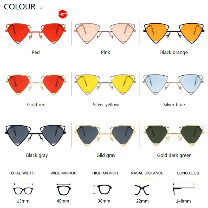 Unisex Fashionable Vintage Triangle Sunglasses Unisex Fashionable Vintage Triangle Sunglasses