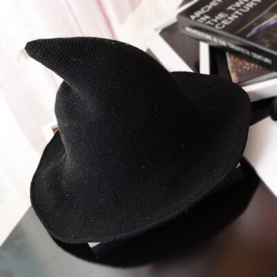 Unisex Halloween Knit Witch Hat