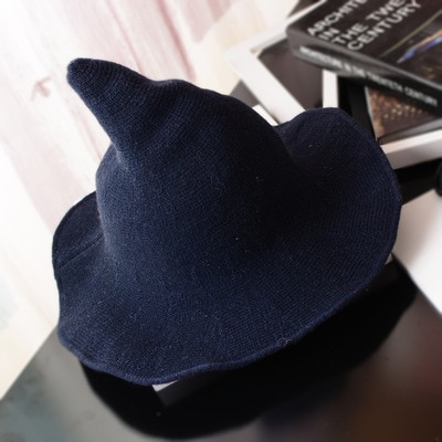 Unisex Halloween Knit Witch Hat