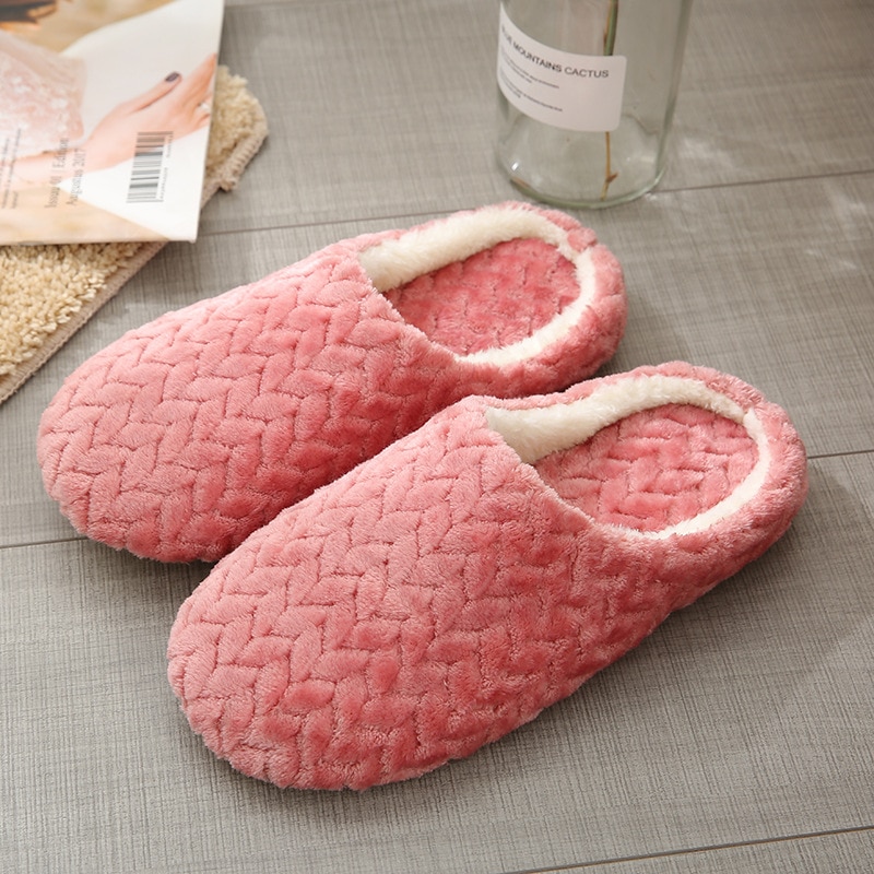 Unisex Indoor Soft Plush Slippers