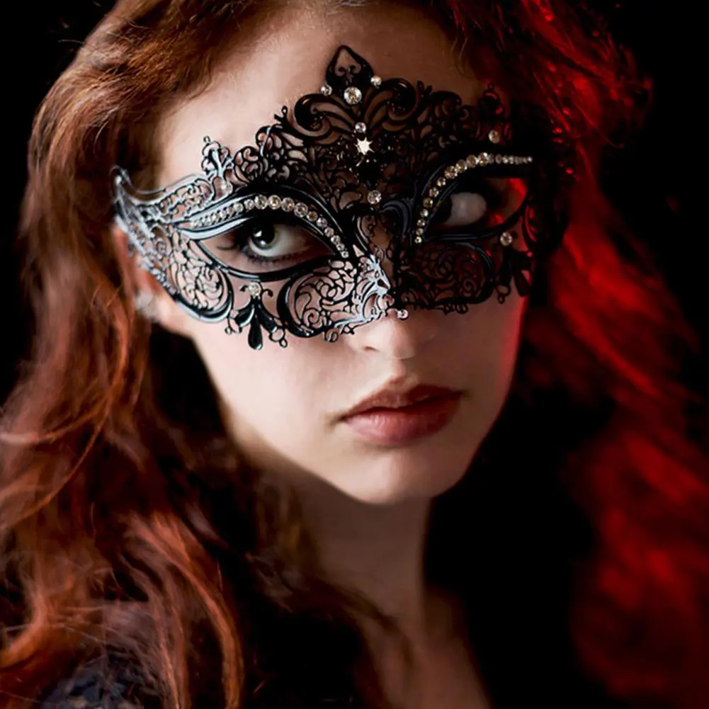Unisex Masquerade Face Cover Set Sexy Fox Eye Masks Party Fancy Dress Cosplay Costume Metal Venetian Masquerade Masks