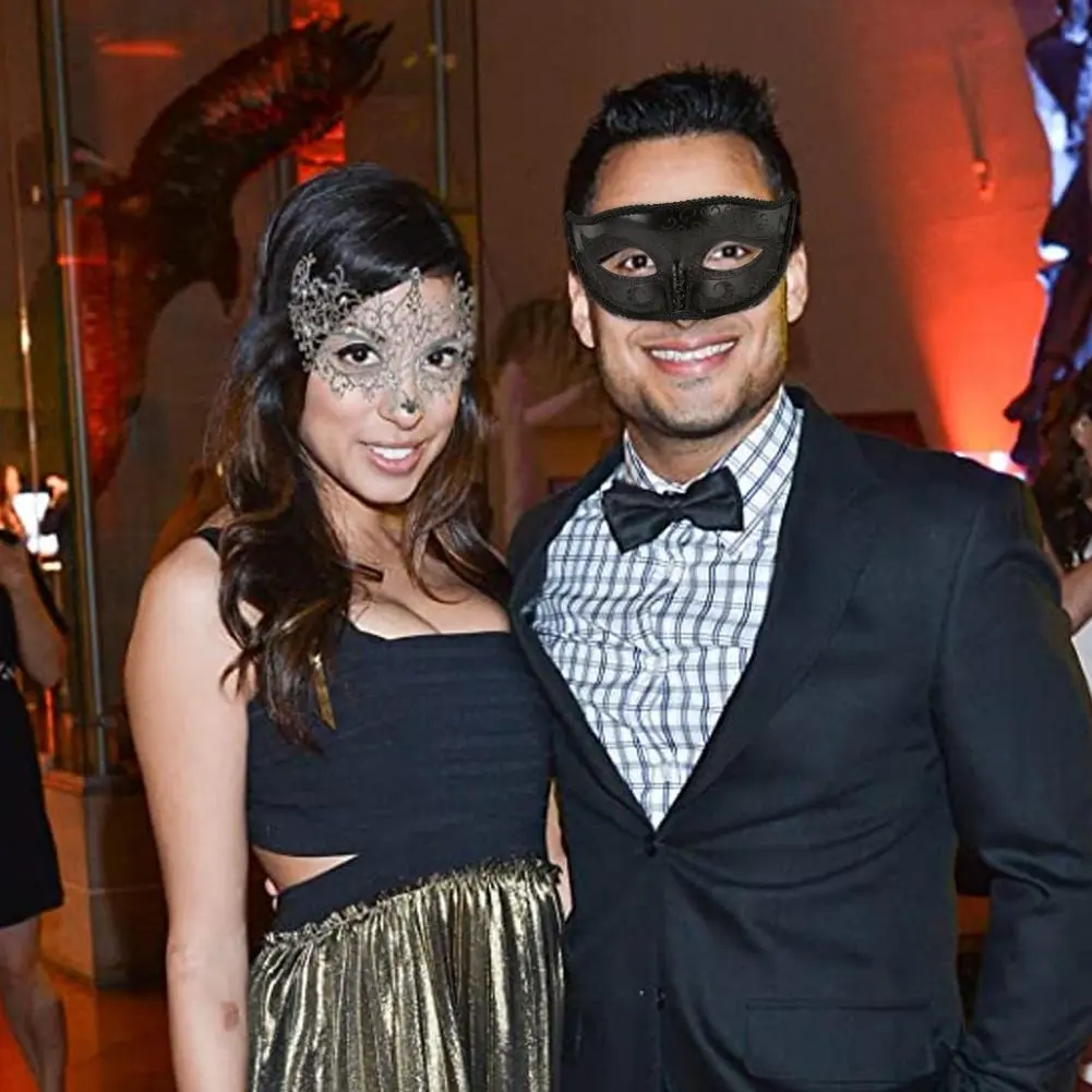 Unisex Masquerade Face Cover Set Sexy Fox Eye Masks Party Fancy Dress Cosplay Costume Metal Venetian Masquerade Masks