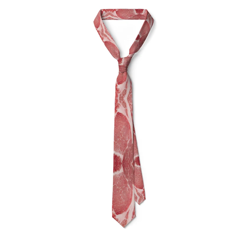 Unisex Meat Style Design Tie Fashion Hot Food Printing Men's Tie Fun Wedding Party Halloween Shirt Accessories Unisex Meat Style Design Tie Fashion Hot Food Printing Men's Tie Fun Wedding Party Halloween Shirt Accessories