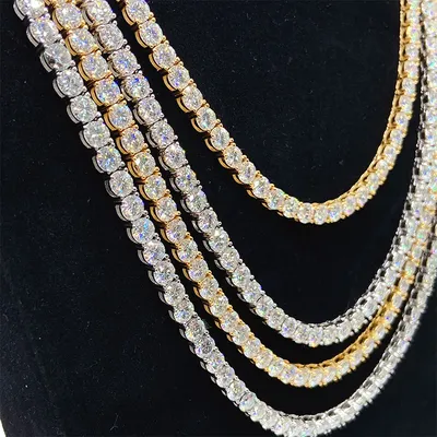 Unisex Moissanite Tennis Chain For Women Original 925 Sterling Silver Gold Man Moissanite Bracelet Chain Hip hop Unisex Moissanite Tennis Chain For Women Original 925 Sterling Silver Gold Man Moissanite Bracelet Chain Hip hop
