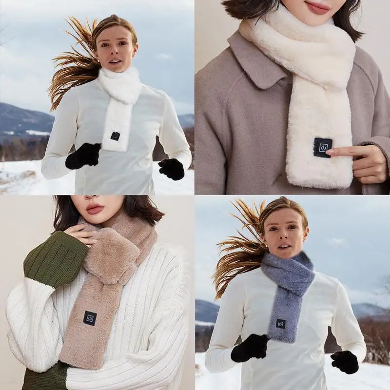 Unisex Outdoor Warm Electric Heating Scarf Heating Pads 3 Gear Heating USB Rechargeable Heater Thermal Shawl Neck Brace Unisex Outdoor Warm Electric Heating Scarf Heating Pads 3 Gear Heating USB Rechargeable Heater Thermal Shawl Neck Brace