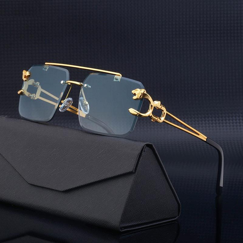 Unisex Retro Rimless Sunglasses Steampunk Sunglasses Punk Fashion Glasses Vintage Shades Gafas De Sol Sonnenbrill Sun