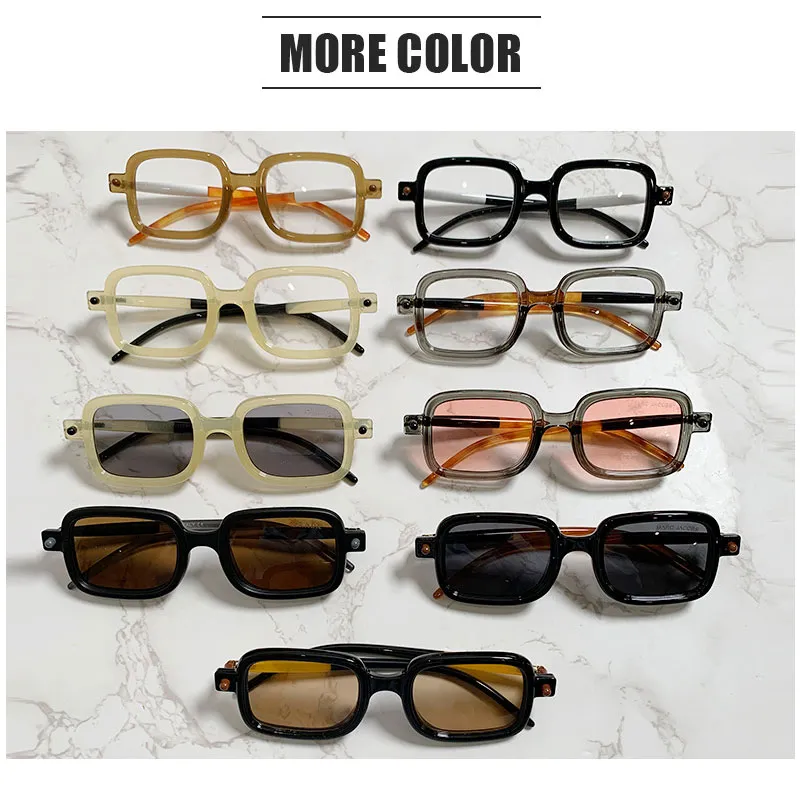 Unisex Square Sunglasses Vintage Punk Sun Glasses UV400