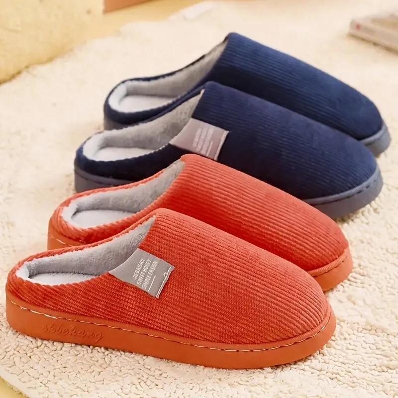 Unisex Thick Soft Bottom Home Slippers Household Plush Slippers Anti-slip Thermal Slippers Indoor Winter Unisex Thick Soft Bottom Home Slippers Household Plush Slippers Anti-slip Thermal Slippers Indoor Winter