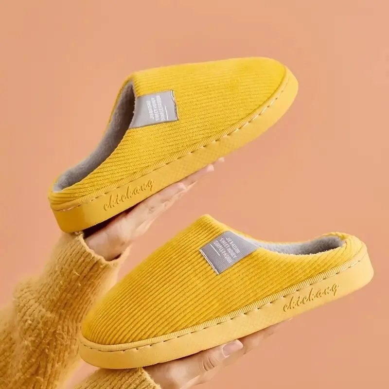 Unisex Thick Soft Bottom Home Slippers Household Plush Slippers Anti-slip Thermal Slippers Indoor Winter Unisex Thick Soft Bottom Home Slippers Household Plush Slippers Anti-slip Thermal Slippers Indoor Winter