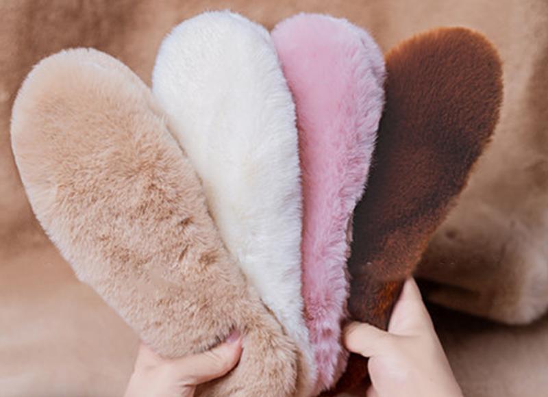 Unisex Thick Thermal Fur Insoles