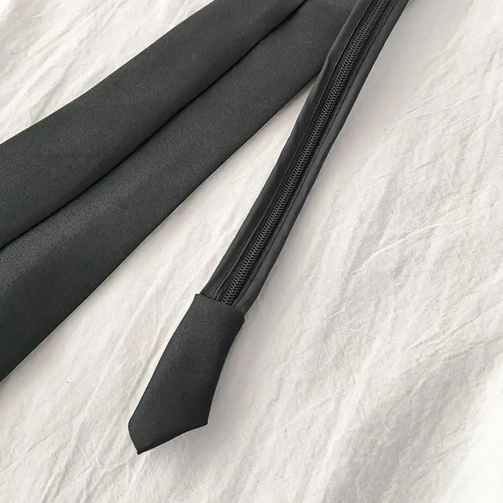 Unisex Ties Retro Silky Narrow Neck Tie Slim Smooth Bow Tie Korean Style Simple Elegant All-match