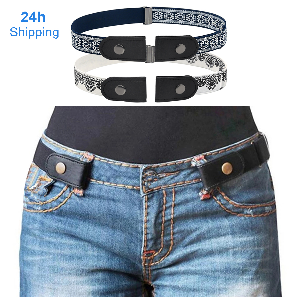 Unisex Universal No Buckle Stretch Elastic Waist Buckle Free Belts Unisex Universal No Buckle Stretch Elastic Waist Buckle Free Belts
