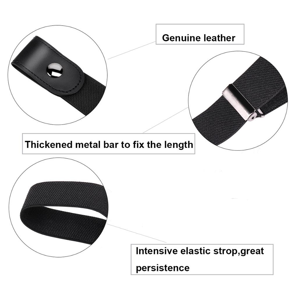 Unisex Universal No Buckle Stretch Elastic Waist Buckle Free Belts Unisex Universal No Buckle Stretch Elastic Waist Buckle Free Belts