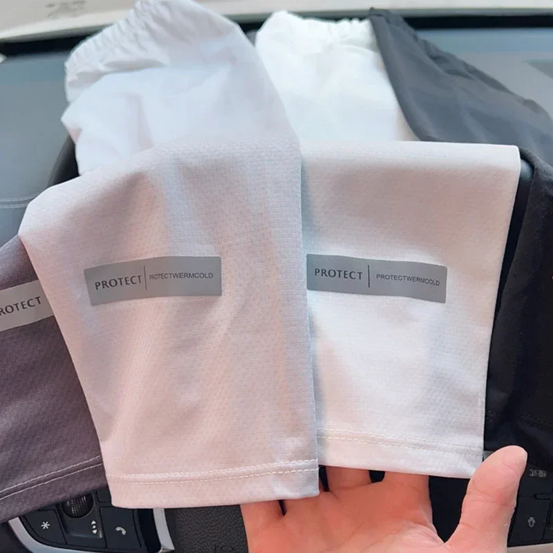 Unisex UV Protection Ice Sleeves Summer Sun Protection Arm Sleeves Outdoor Cycling Driving Arm Sleeves Gloves Sweat