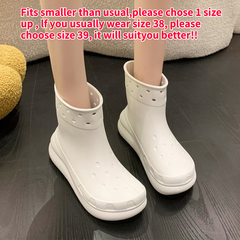 Unisex Waterproof Rubber Rain Boots