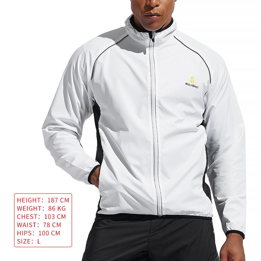 Unisex Windproof Reflective Cycling Jacket Unisex Windproof Reflective Cycling Jacket