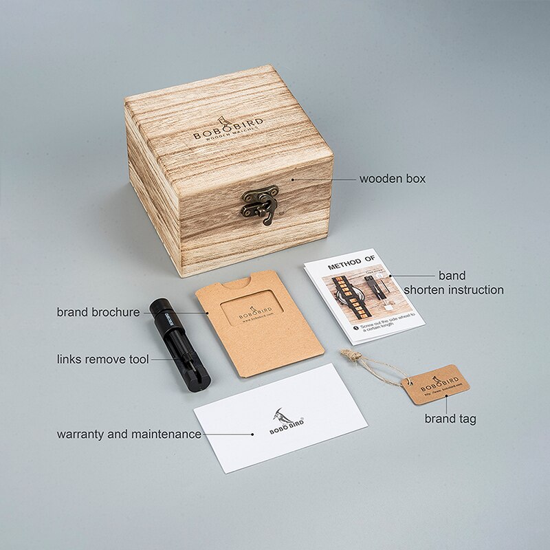 Unisex Wood and Metal Watch