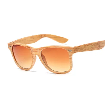 Unisex Wood Grain Sunglasses
