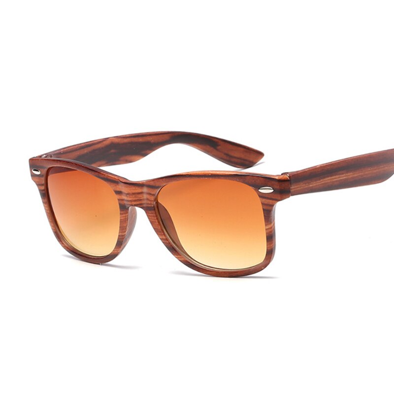 Unisex Wood Grain Sunglasses