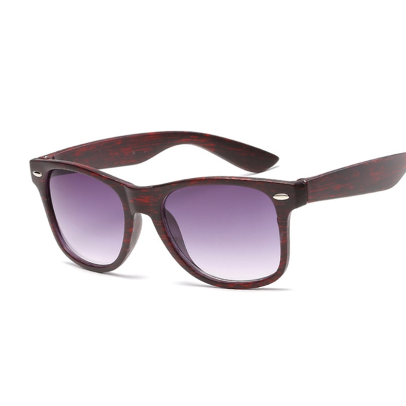 Unisex Wood Grain Sunglasses