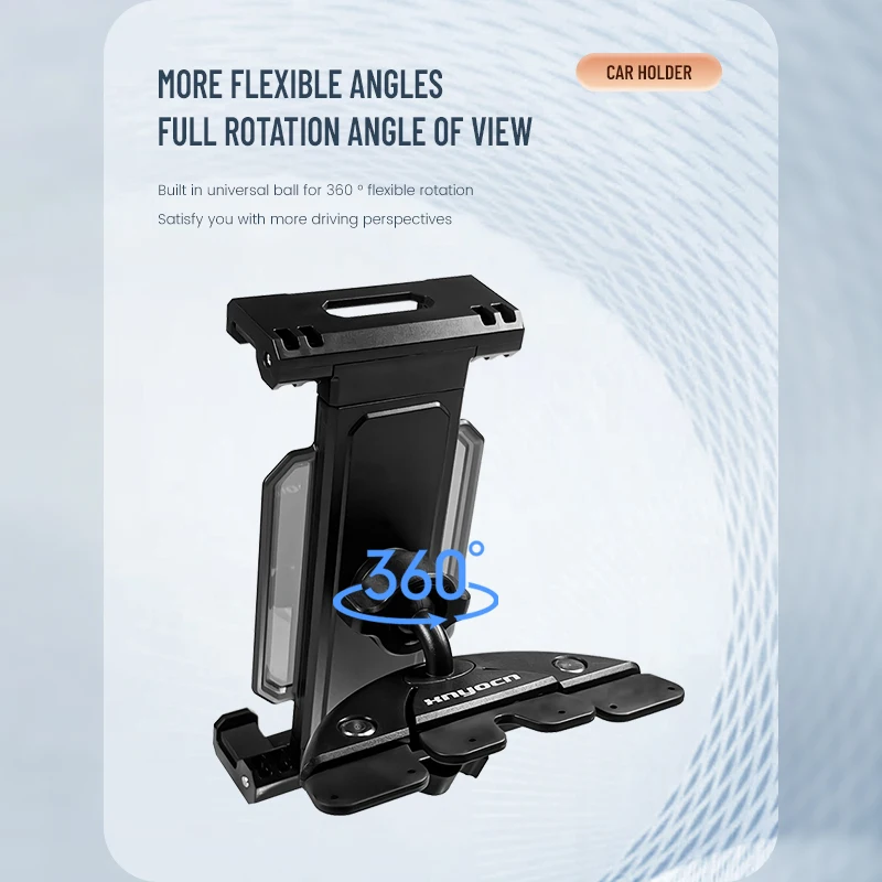Universal 4-13 inch Tablet Stand Car CD Slot 360° Rotating Mount Holder For Ipad Pro Air 11 Xiaomi Samsung Huawei Tab