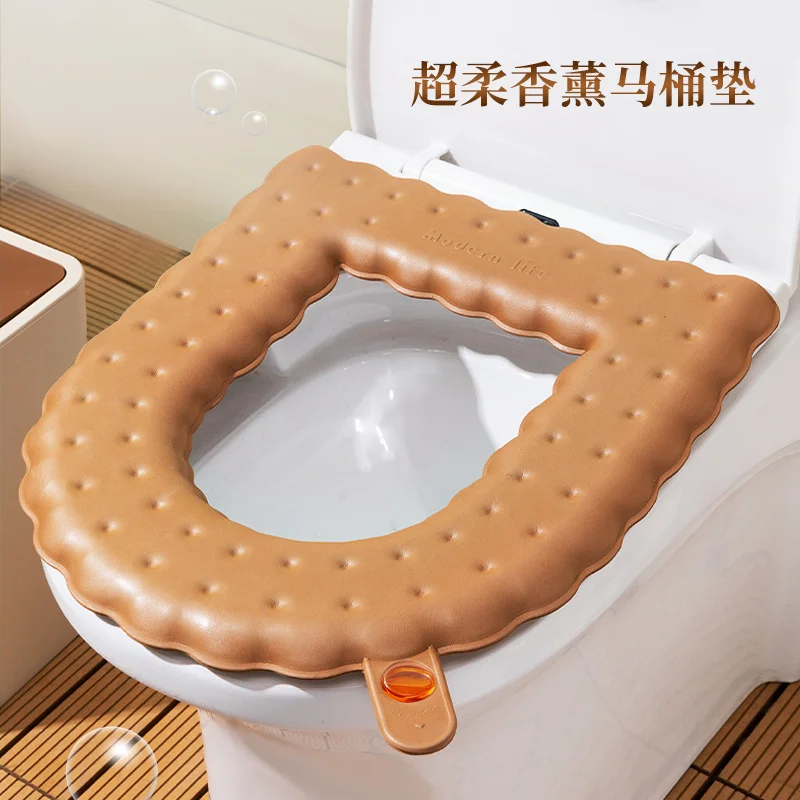 Universal Aromatherapy Toilet Seat Cushion Cover Large Waterproof Washable Adhesive Four Season Household Toilet Seat Universal Aromatherapy Toilet Seat Cushion Cover Large Waterproof Washable Adhesive Four Season Household Toilet Seat