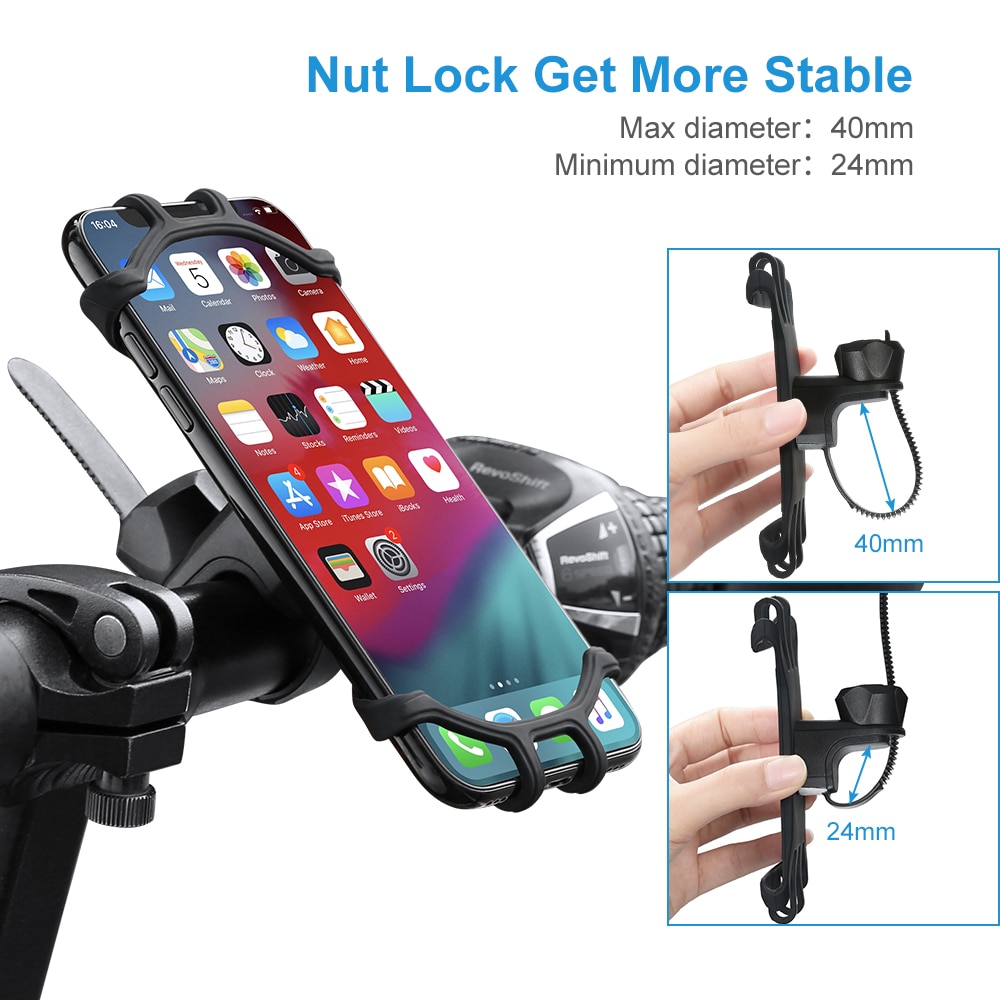 Universal Bicycle Phone Holder Handlebar Mount Universal Bicycle Phone Holder Handlebar Mount