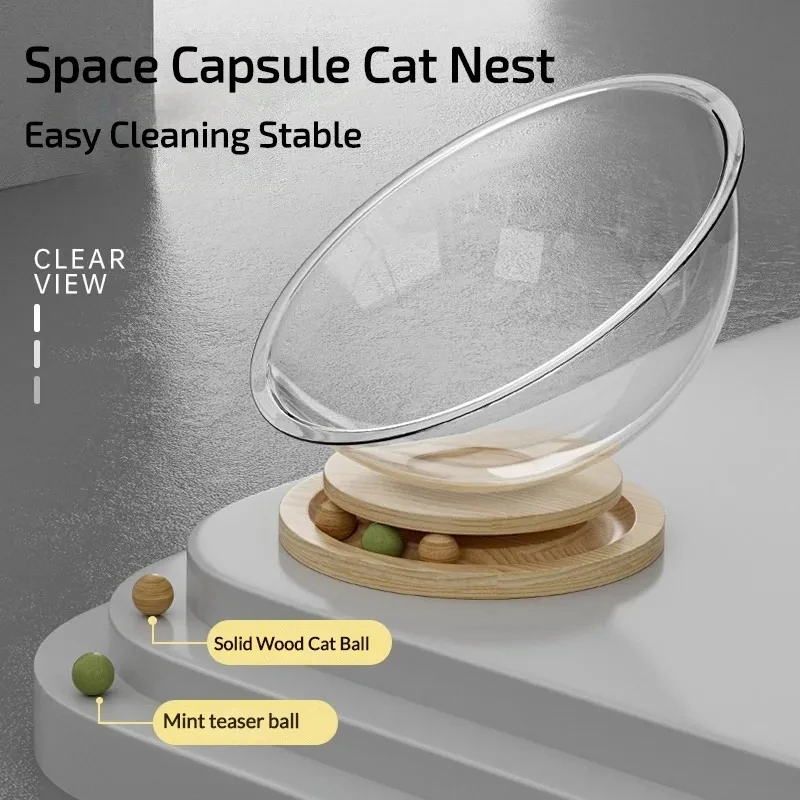 Universal Capsule Removable Cat Bed, Sleeping Nest, Clear Cat House Cover, All-season וniversal, Hammock Kitten Universal Capsule Removable Cat Bed, Sleeping Nest, Clear Cat House Cover, All-season וniversal, Hammock Kitten