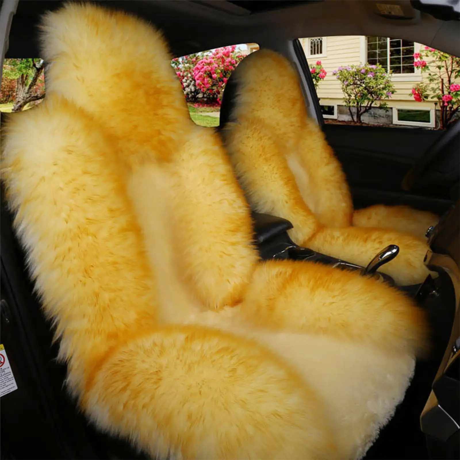 Universal Car Front Seat Covers Australian Wool Autumn Auto Seat Warm Cushion Fur Interior Winter Accessories M5E5 Universal Car Front Seat Covers Australian Wool Autumn Auto Seat Warm Cushion Fur Interior Winter Accessories M5E5