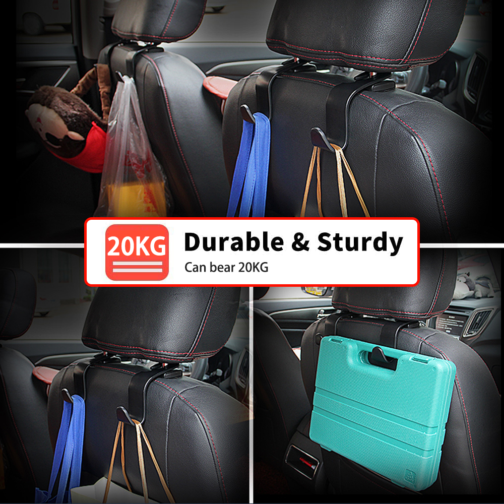 Universal Car Headrest Hooks (4 pcs) Universal Car Headrest Hooks (4 pcs)