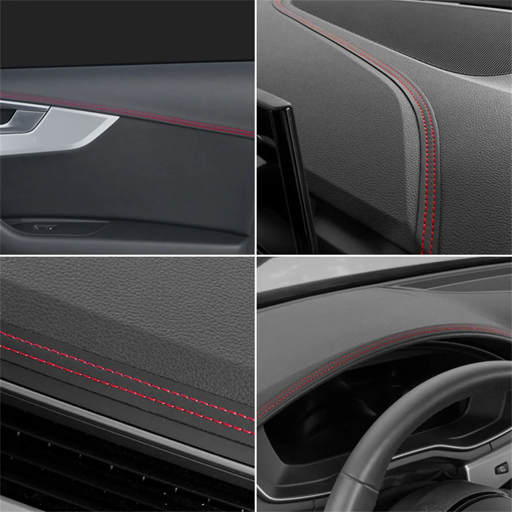 Universal Car Mouldings Trim Pu Leather DIY Braid Decorative Line Strip For Door Dashboard Sticker Car Interior