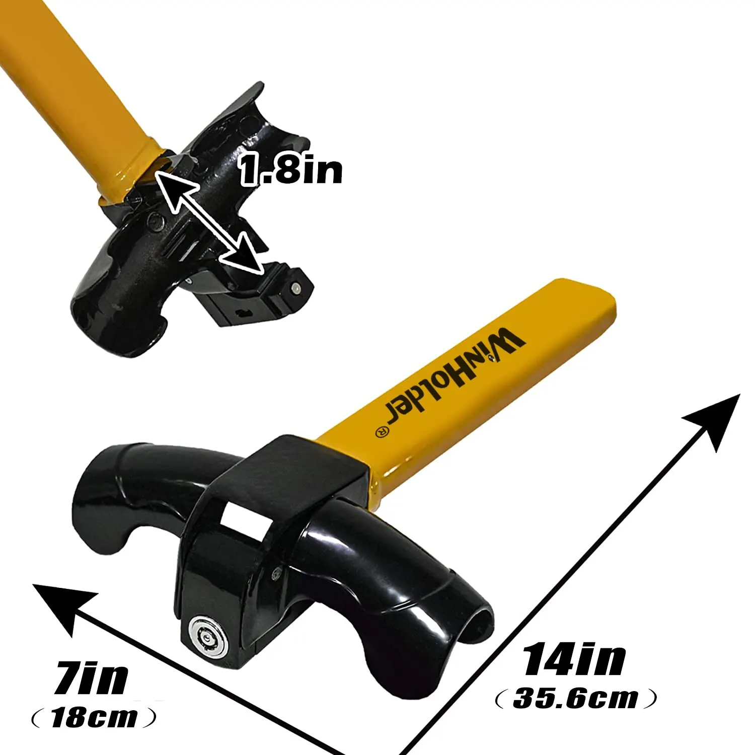 Universal Car Steering Wheel Lock Fit Maximum Security Steering Anti-Theft T-Bar Steering Wheel Immobiliser Universal Car Steering Wheel Lock Fit Maximum Security Steering Anti-Theft T-Bar Steering Wheel Immobiliser