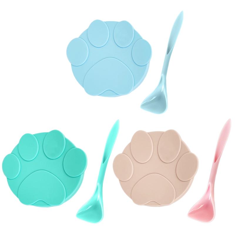 Universal Cat Food Can Lid with Spoon Universal Cat Food Can Lid with Spoon