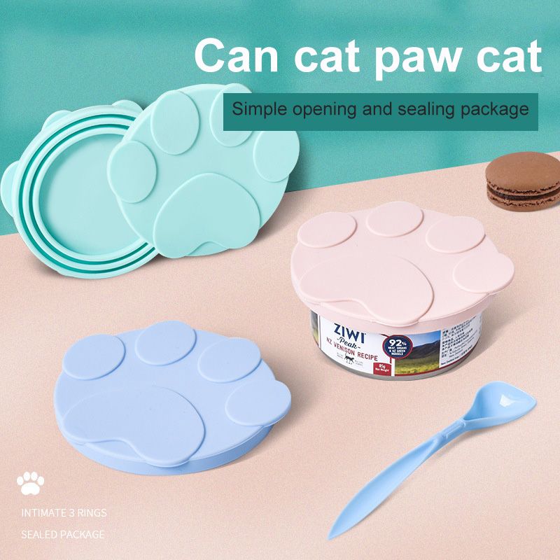 Universal Cat Food Can Lid with Spoon Universal Cat Food Can Lid with Spoon