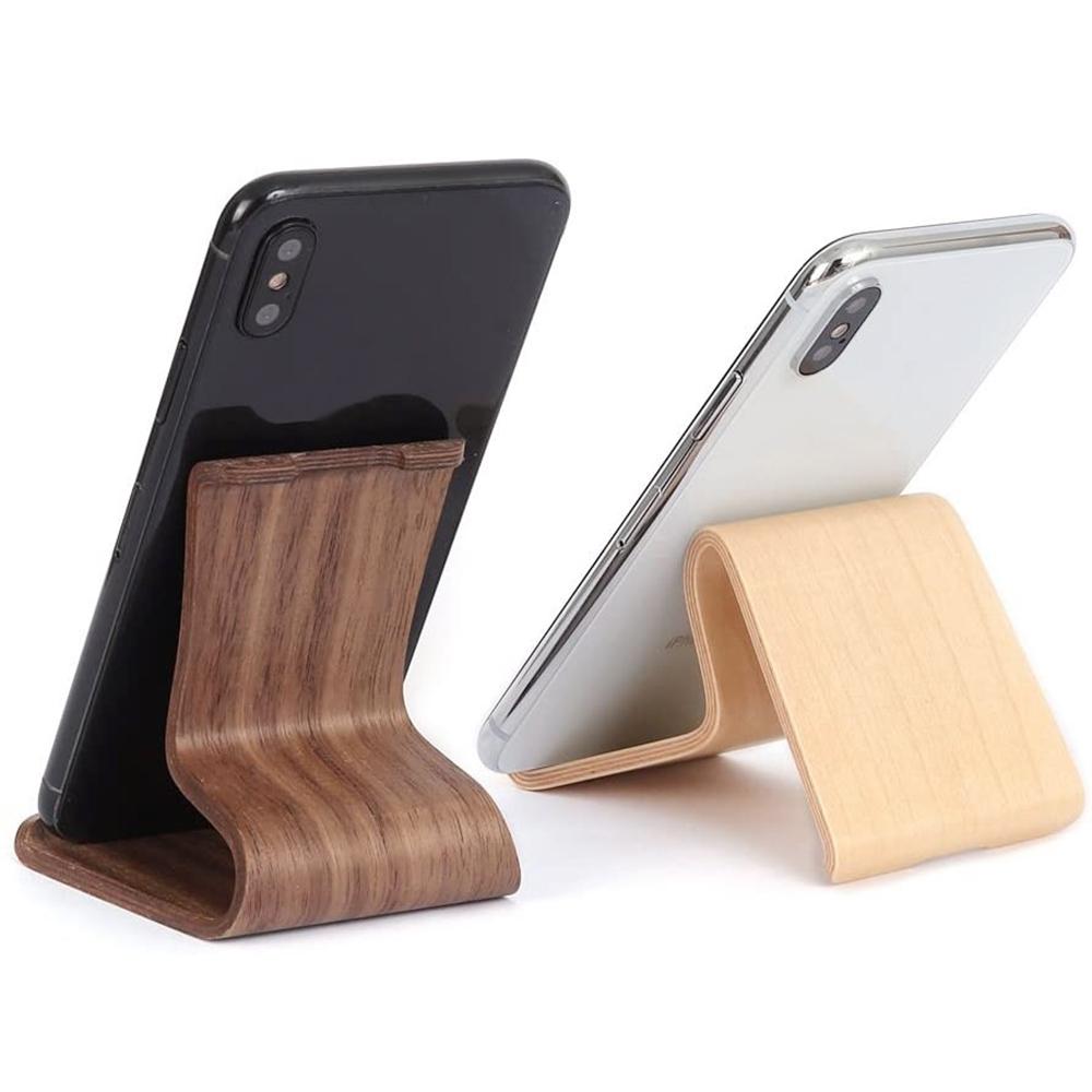 Universal Desk Phone Wood Stand