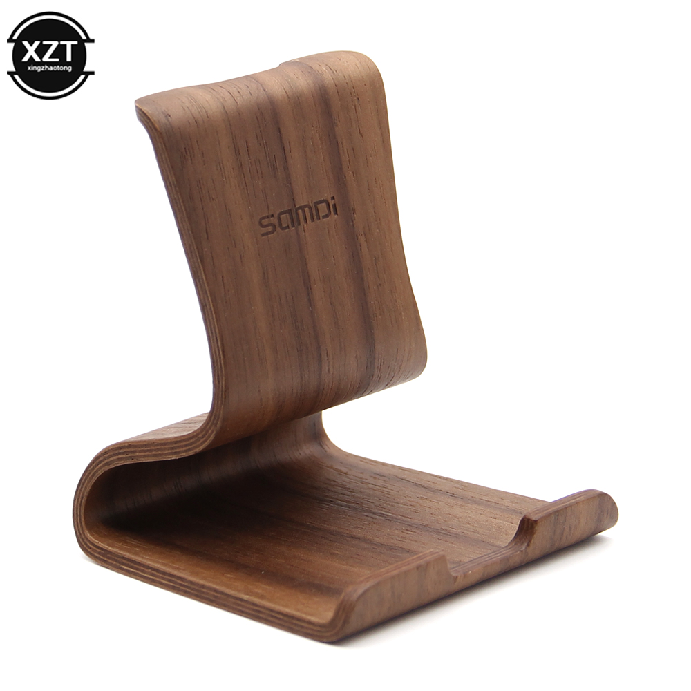 Universal Desk Phone Wood Stand