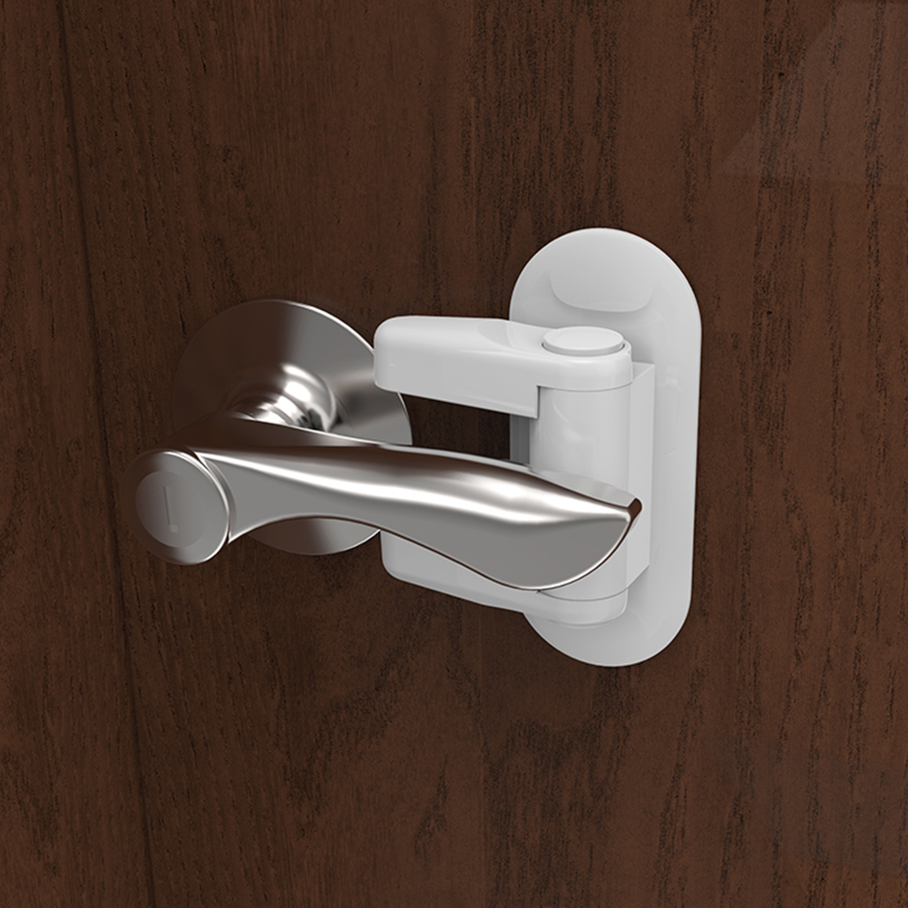 Universal Door Lever Lock Child Baby Safety Lock Rotation Proof Professional Door Adhesive Security Latch