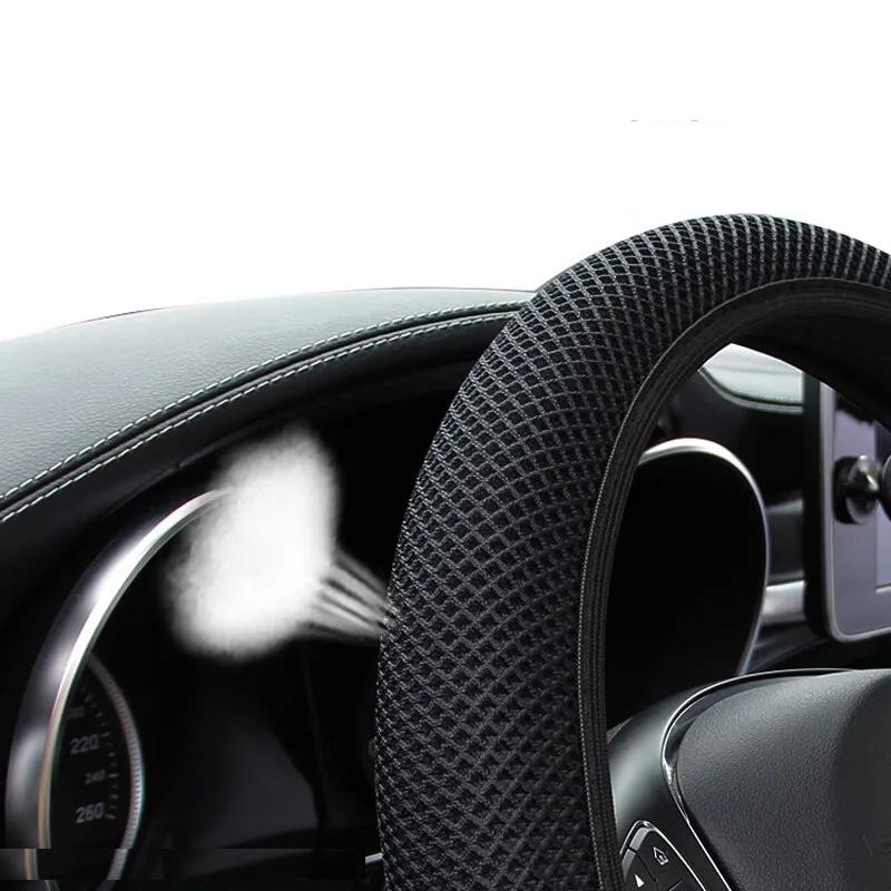 Universal Fashion Car Steering Wheel Cover Without Inner Ring Elastic Grip For Easy Installation And Removal Non Slip Universal Fashion Car Steering Wheel Cover Without Inner Ring Elastic Grip For Easy Installation And Removal Non Slip