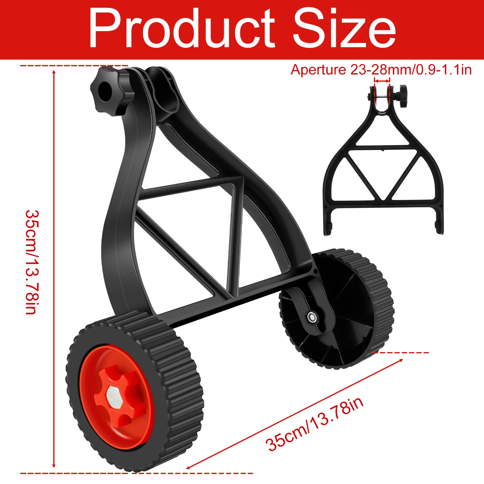 Universal Lawn Mower Support Wheel Adjustable Grass Gasoline Trimmer Attachment Garden Portable Side Hanging Electric Universal Lawn Mower Support Wheel Adjustable Grass Gasoline Trimmer Attachment Garden Portable Side Hanging Electric