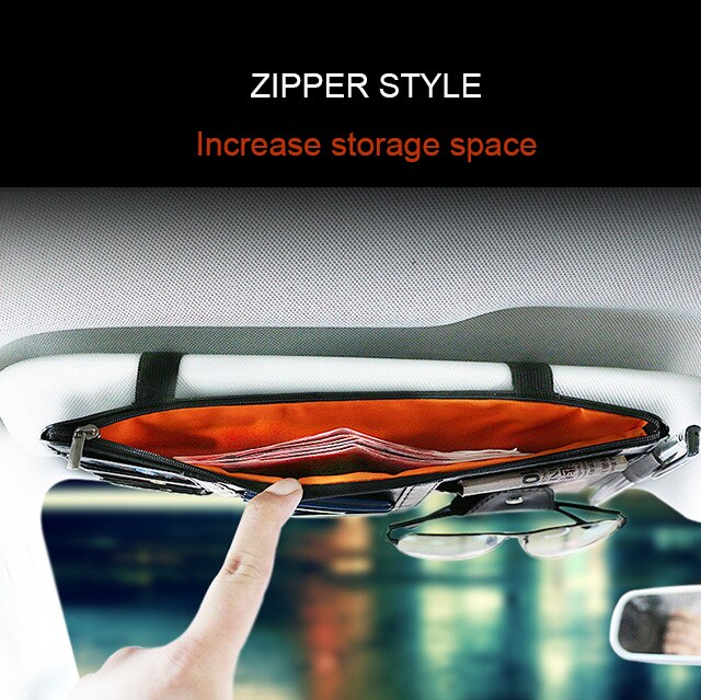 Universal Leather Sun Visor Organizer Universal Leather Sun Visor Organizer