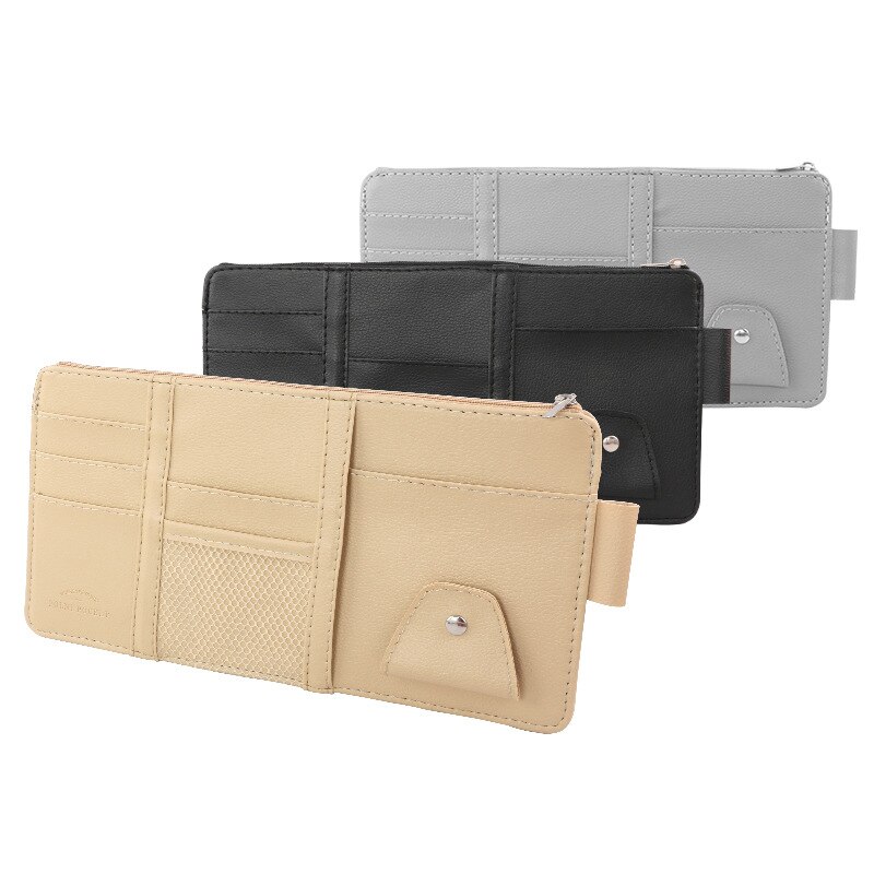 Universal Leather Sun Visor Organizer Universal Leather Sun Visor Organizer