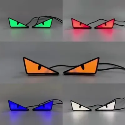 Universal Motorcycle LED Devil'Eyes Lights Demon Eyes Headlight Motorcycle Mini Projector Lens Lamp Car Decoration Universal Motorcycle LED Devil'Eyes Lights Demon Eyes Headlight Motorcycle Mini Projector Lens Lamp Car Decoration