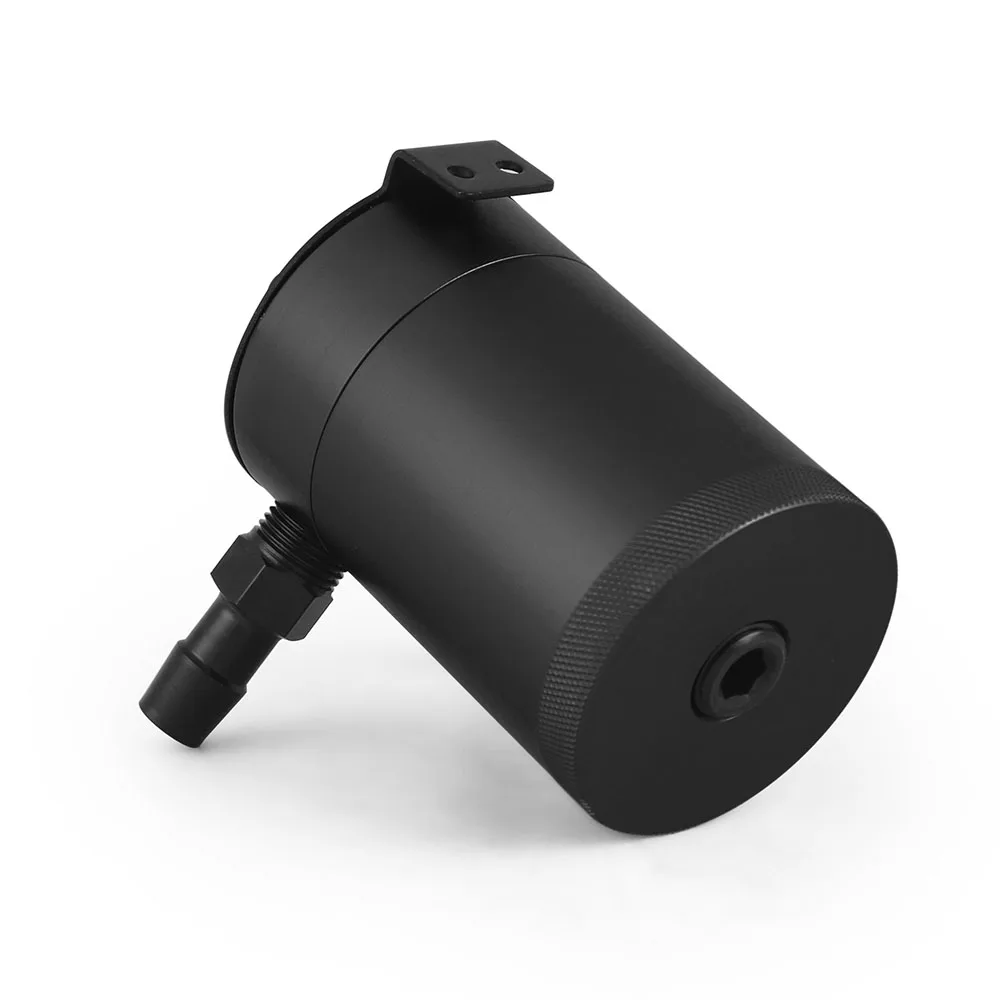 Universal Oil Catch Can Compact Baffled 2-Port Aluminum Reservoir Oil Catch Tank Fuel Tank Parts Two hole breathable Universal Oil Catch Can Compact Baffled 2-Port Aluminum Reservoir Oil Catch Tank Fuel Tank Parts Two hole breathable