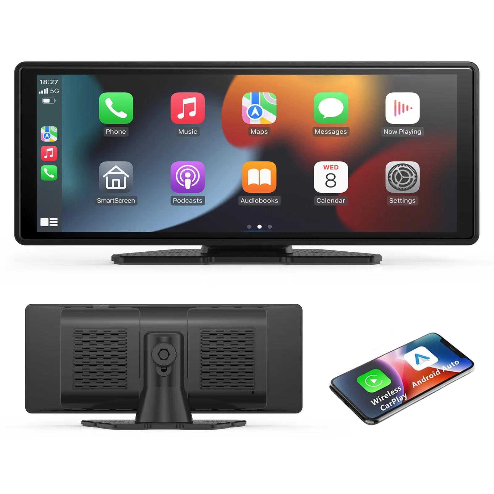 Universal Portable Carplay for Car Screen, Wireless Carplay Screen Wireless Car Stereo with Carplay Android Auto, Car Universal Portable Carplay for Car Screen, Wireless Carplay Screen Wireless Car Stereo with Carplay Android Auto, Car